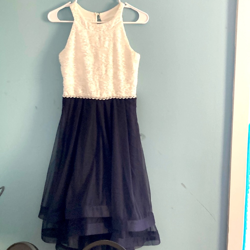 Speechless Girl Black & White Dress